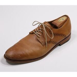 Warfield & Grand Sutton Honey Brown Lace-Up Oxford Leather Dress Shoes US 10